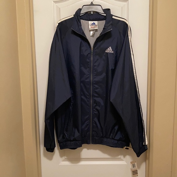adidas Other - 🎉Price Drop! NWT Adidas Men’s Size XXL Navy Windbreaker